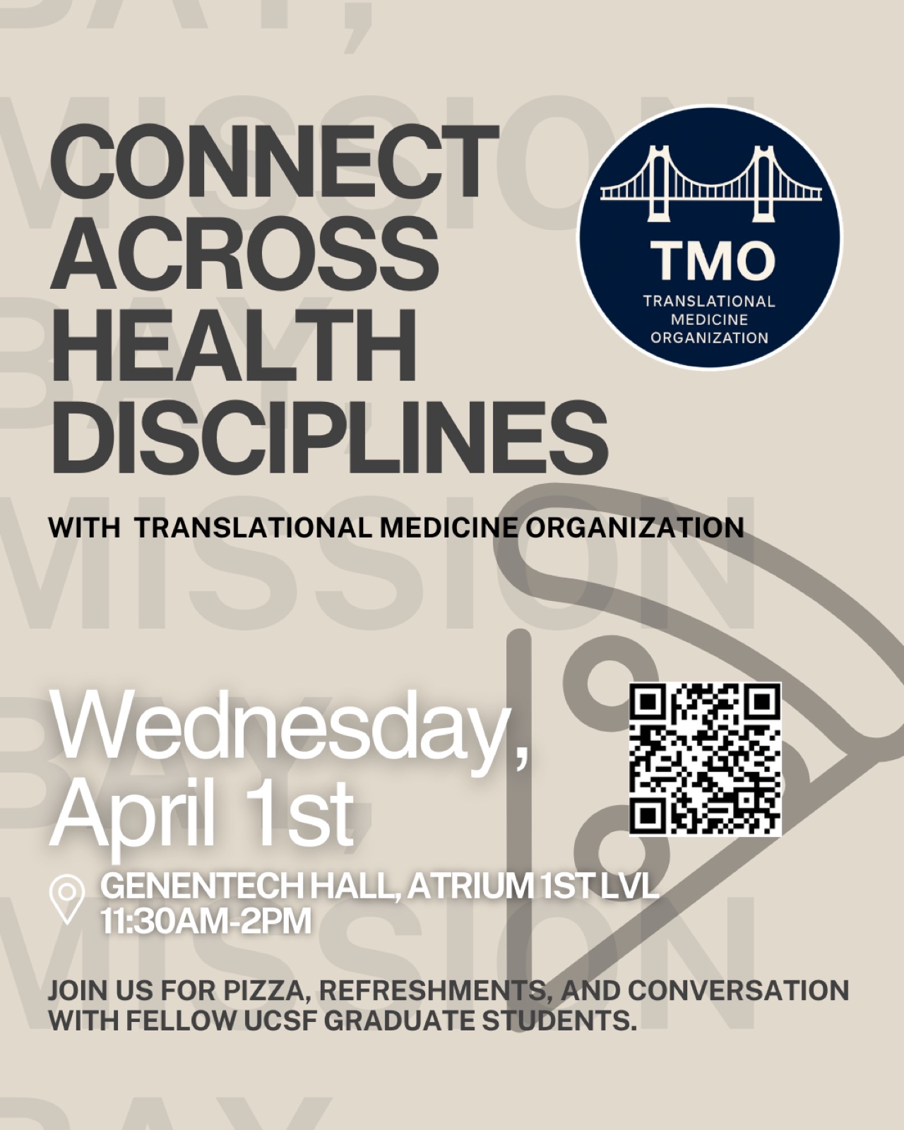 Poster for Connect Across Health Disciplines on April 1, 2026